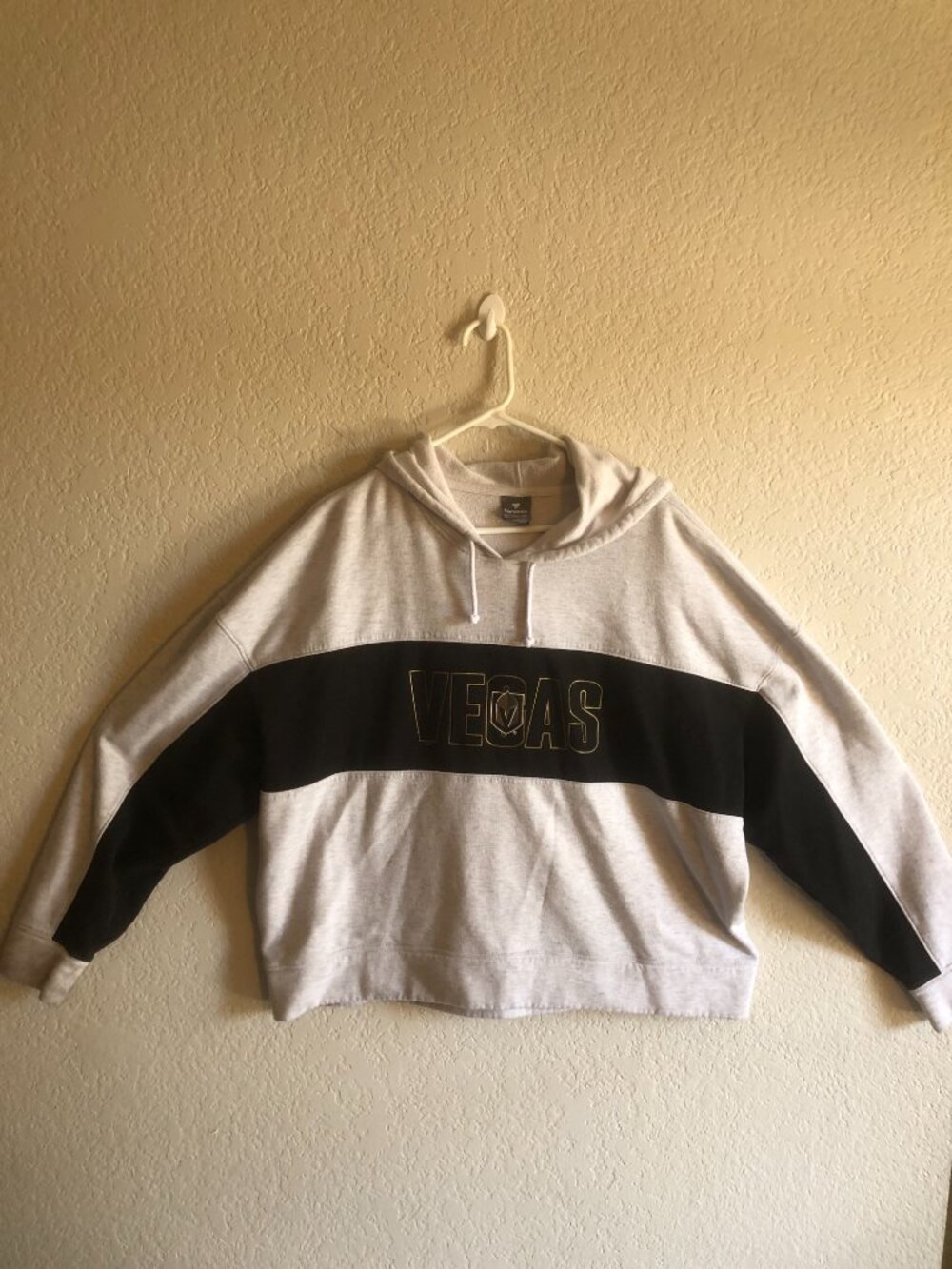 Fanatics Mens Vegas Golden Knights NHL Pullover Gray, Black & Gold Hoodie Sz 2XL